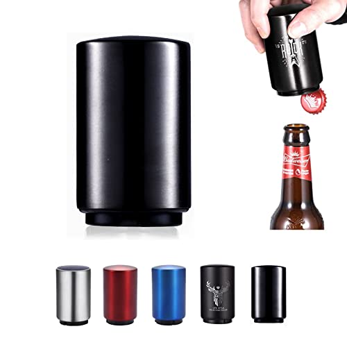 Geschenke Vatertag für Papa Männer, YUDANSI Bier Flaschenöffner, Schnell zu Automatischer Bottle Opener Edelstahl Bieröffner Magnetisch, Magnetisch Kronkorken Öffner, Bierliebhaber Küche Bar Party von YUDANSI