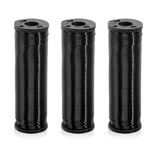 300mx0,7mm Basteldraht Schwarz, 3 Rollen Pflanzendraht Robuster Wickeldraht Gartendraht Blumendraht Bindedraht Dünn für Handwerk Pflanzen Blumen Garten Basteln 300mx0,7mm Basteldraht Schwarz, 3 Rollen Pflanzendraht Robuster Wickeldraht Gartendraht Blumendraht Bindedraht Dünn für Handwerk Pflanzen Blumen Garten Basteln von YUDAWN