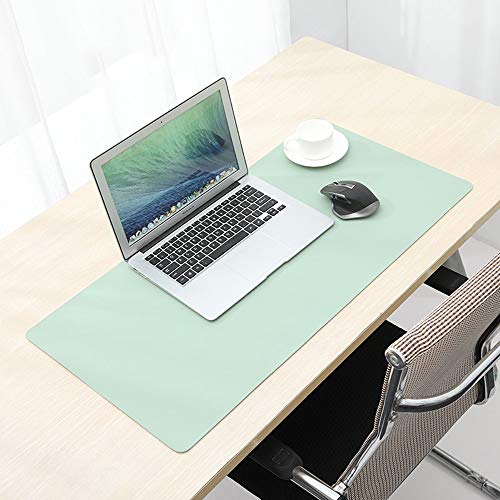 YUDEYU 2mm Dick Wasserdicht Büro Tischset Einseitig Große Größe Computer Mauspad Schüler Schreibtisch (Color : Light green, Size : 600x300mm) von YUDEYU