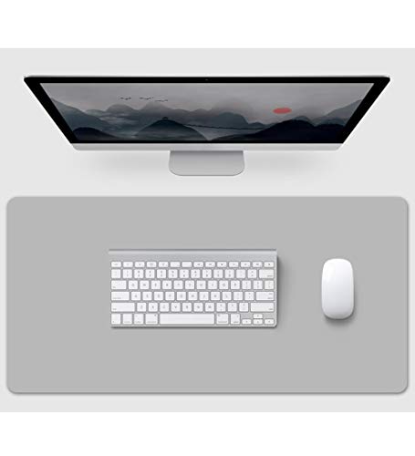 YUDEYU Einseitig Tischset Große Größe Mauspad Computer Schreiben Geschäft 2mm Dick (Color : Gray, Size : 600x300mm) von YUDEYU