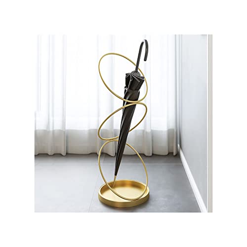 YUDIZWS Indoor-Regenschirm-Halter, 24 × 24 × 68cm Modern Qualität Regenschirmständer, Toll für Regenschirm Eimer für Haustür/Eingang/Hotel,Gold von YUDIZWS