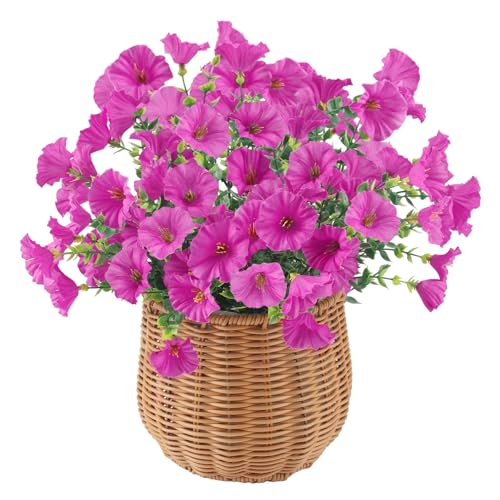 YUE QIN Kunstblumen für Draußen 6 Bündel Künstliche Balkonpflanzen Geranien Künstlich Kunstblumen Wie Echt Petunie Realistisch Plastikblumen für Draußen Büro Balkon Garten Dekoration YUE QIN Kunstblumen für Draußen 6 Bündel Künstliche Balkonpflanzen Geranien Künstlich Kunstblumen Wie Echt Petunie Realistisch Plastikblumen für Draußen Büro Balkon Garten Dekoration von YUE QIN