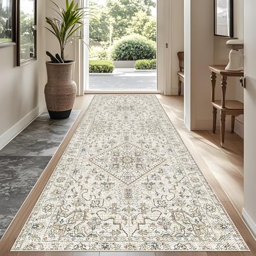 YUEAENK Teppich Läufer 40 x 150 cm Küchenläufer rutschfest Teppich Läufer Flur Waschbar Küchenteppich Teppich Läufer Flur Teppichläufer Fußmatte Lang Teppiche für Küchen Flur Waschküche von YUEAENK