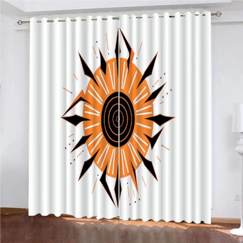 YUEAHOL Böhmische geometrische Vorhang Blickdicht mit Ösen 3D Abstrakte Kunst Verdunkelungsvorhang 2er Set Gardine Polyester für Schlafzimmer Kinderzimmer Wohnzimmer Dekoration 300 x 270 cm YUEAHOL Böhmische geometrische Vorhang Blickdicht mit Ösen 3D Abstrakte Kunst Verdunkelungsvorhang 2er Set Gardine Polyester für Schlafzimmer Kinderzimmer Wohnzimmer Dekoration 300 x 270 cm von YUEAHOL