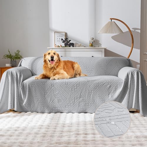 YUEANG Wasserdichter Couchbezug, wendbar, waschbar, rutschfest, Zweisitzer-Sofabezüge mit 2 Kissen, Sektional-Couchbezüge für Haustiere, Sofa-Schonbezüge für Hunde und Katzen, 180,3 x 231,1 cm YUEANG Wasserdichter Couchbezug, wendbar, waschbar, rutschfest, Zweisitzer-Sofabezüge mit 2 Kissen, Sektional-Couchbezüge für Haustiere, Sofa-Schonbezüge für Hunde und Katzen, 180,3 x 231,1 cm von YUEANG