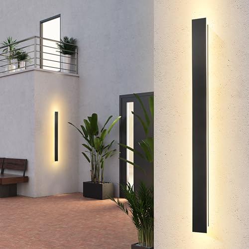 YUEEU 150CM Wandleuchte Aussen Wasserdicht Ip65 Lange LED Wandlamp Schwarz Außen Lamp für Villa Terrassen Porch Schlafzimmer Wohnzimmer Wandleuchte innen YUEEU 150CM Wandleuchte Aussen Wasserdicht Ip65 Lange LED Wandlamp Schwarz Außen Lamp für Villa Terrassen Porch Schlafzimmer Wohnzimmer Wandleuchte innen von YUEEU