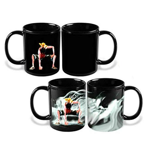 Tasse Kaffeebecher 1Pcs 350Ml One Piece Kaffeetassen Farbwechsel Teetasse Ruffy Zoro Anime Cartoon Neuheit Für Geschenke Geburtstagsfeier Mehrere Stile, Stil 20 Becher von YUEHAN