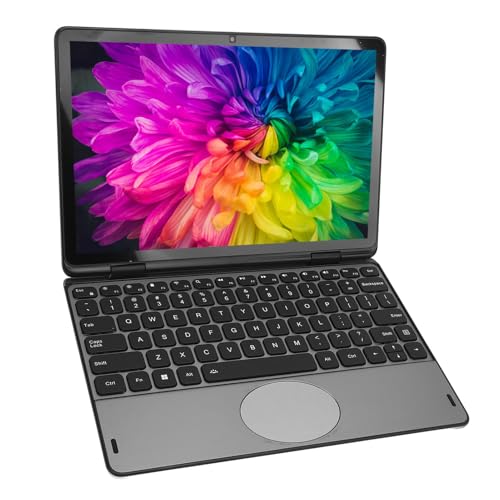YUEHISY 11 -Zoll -Touchscreen -Laptop, 360 -Grad -Flip -Cabrio -Laptop -Computer, 32 GB DDR4 128G M.2 SSD, Doppelband -WiFi, Fingerabdruckeinsperren, 3,40 GHz für die Arbeit (EU-Stecker) von YUEHISY