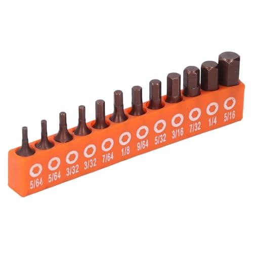 YUEHISY 12 -pcs -Hex -Schaftbohrbohrbit Set 1/4 Zoll Sechskant Bit Set S2 Leichtmetallstahl Sechskantbohrmaschine Bit Set mit Lagerhalter für Elektroschraubendreher von YUEHISY