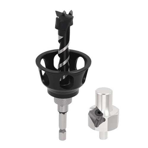 YUEHISY 19 -mm -Hundeloch -Kamm -Bohrer -Bit -Set, Legierungstark -Shank -Werkzeug, Tragbare Vertikale Bohrung für Workbench -Hundelöcher von YUEHISY