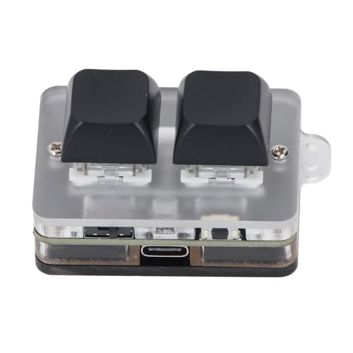 YUEHISY 2 Tasten -Tastatur, USB C Wiederaufladbare Mini -mechanische Gaming -Tastatur mit Programmierbarem RGB -Blauschalter für Rhythm Games -Makros YUEHISY 2 Tasten -Tastatur, USB C Wiederaufladbare Mini -mechanische Gaming -Tastatur mit Programmierbarem RGB -Blauschalter für Rhythm Games -Makros von YUEHISY
