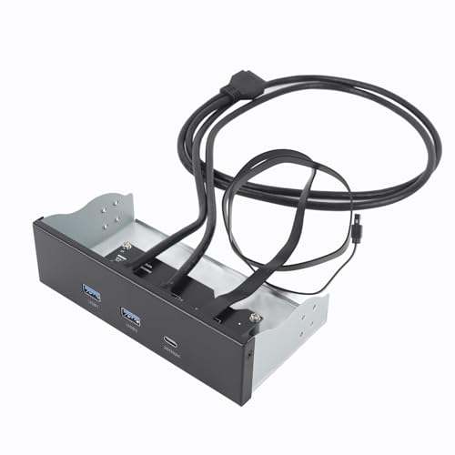 YUEHISY 5,25-Zoll-USB-Hub mit 20 Gbit/S USB-C- und USB 3.0-Ports, USB3.2 Typ-E-Schlüssel-A-20-Pin-Header Erforderlich YUEHISY 5,25-Zoll-USB-Hub mit 20 Gbit/S USB-C- und USB 3.0-Ports, USB3.2 Typ-E-Schlüssel-A-20-Pin-Header Erforderlich von YUEHISY