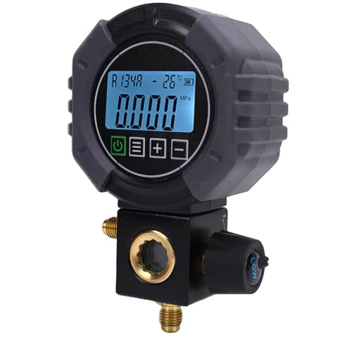 YUEHISY AC HVAC-Kältemittel Digitalkrümmerdrucker Tester 0-6000 KPa, Multi-Coolant-kompatibel mit Visuellem Fenster für das Laden und Wiederherstellung YUEHISY AC HVAC-Kältemittel Digitalkrümmerdrucker Tester 0-6000 KPa, Multi-Coolant-kompatibel mit Visuellem Fenster für das Laden und Wiederherstellung von YUEHISY