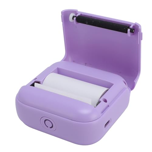 YUEHISY BT Thermaldrucker, Tragbares Design, für Tickets, Fotos, Memos, Fehler Druck, Tintenlosendruck, mit Ebay Shopify Poshmark Ect, Weiß (Purple) von YUEHISY