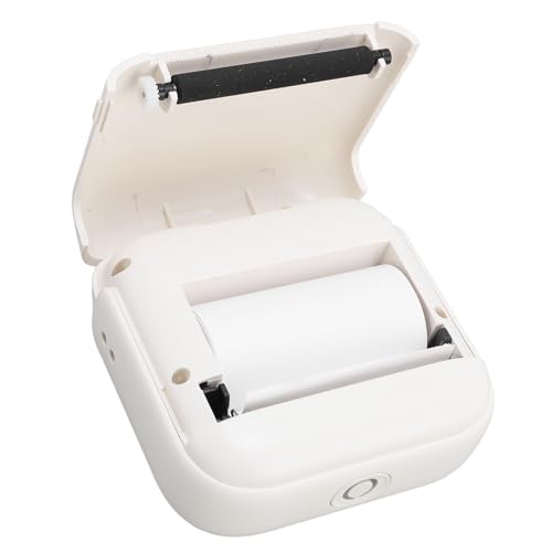 YUEHISY BT Thermaldrucker, Tragbares Design, für Tickets, Fotos, Memos, Fehler Druck, Tintenlosendruck, mit Ebay Shopify Poshmark Ect, Weiß (White) von YUEHISY