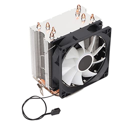 YUEHISY CPU -Lüfter, Niedriggeräusche CPU -Kühler Genauer Airstream RGB Lighting Effect Direkte Kontakttechnologie für LGA 775 für Core2DUO für Celeronp (einzelner Lüfter) von YUEHISY
