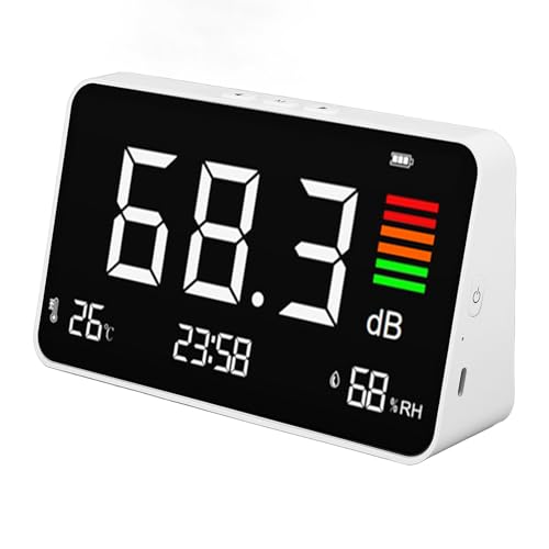 YUEHISY Dezibelmesser, Tragbarer SPL-Tester mit Einer Gewichteten Hintergrundbeleuchtung LCD, 30-130DBA-Reichweite für die Laute Nachbarn-Workshop-Überwachung YUEHISY Dezibelmesser, Tragbarer SPL-Tester mit Einer Gewichteten Hintergrundbeleuchtung LCD, 30-130DBA-Reichweite für die Laute Nachbarn-Workshop-Überwachung von YUEHISY