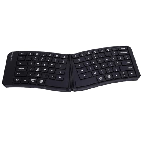 YUEHISY Ergonomische Faltbare Tastatur, Tragbare Bluetooth -drahtlose Tastatur mit V -Form 166 ° Winkel, PU -Lederabdeckung für Tablet -Laptop -PC YUEHISY Ergonomische Faltbare Tastatur, Tragbare Bluetooth -drahtlose Tastatur mit V -Form 166 ° Winkel, PU -Lederabdeckung für Tablet -Laptop -PC von YUEHISY