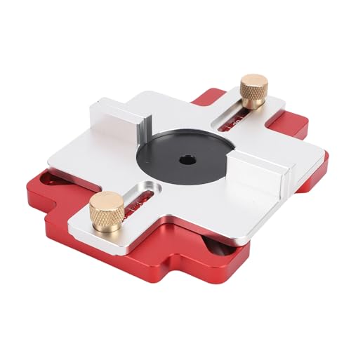 YUEHISY Holzbearbeitungsrouter -Schlitzhalterung 2 in 1, Robuste Aluminiumlegierung Sterbendem Jig Zum Abblenden von Rillenkurve Schneiden von YUEHISY