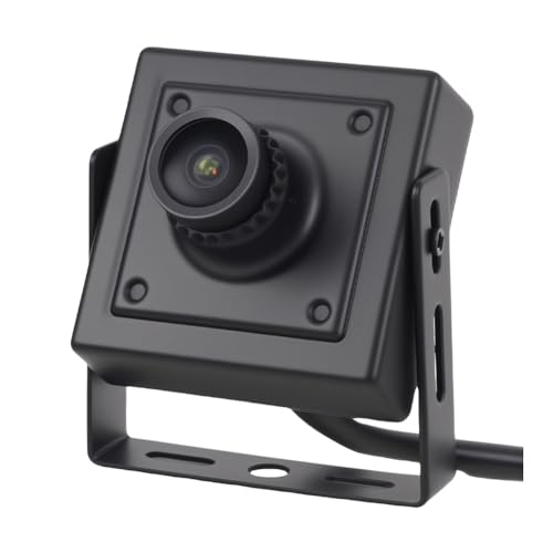 YUEHISY Kleine IP -Überwachungskamera in Innenräumen, 3,6 -mm -Objektiv 85 ° Weitwinkel, Eingebautes Mikrofon, Unterstützt den Humanoiden Nachweis, Metallgehäuse (3MP) von YUEHISY