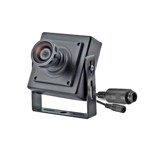 YUEHISY Kleine POE -Überwachungskamera mit 3,6 -mm -Objektiv, 85 ° FOV, Eingebautes Mikrofon, Erkennung Menschlicher Bewegung, Einfache Installation für den Innenbereich (3MP) von YUEHISY