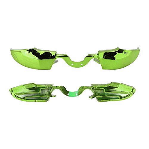 YUEHISY One Controller Buttons, Buntes Ersatz-Kit mit Schrauben Zieher und Schraubens Chl üssel, für LB RB LT RT Stoßstange Reparatur (GREEN) von YUEHISY