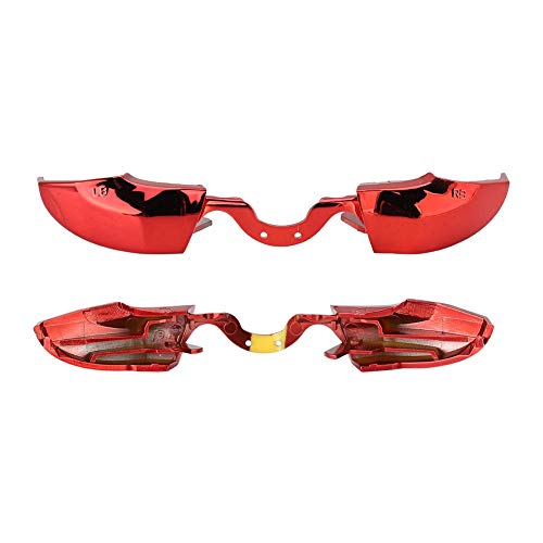 YUEHISY One Controller Buttons, Buntes Ersatz-Kit mit Schrauben Zieher und Schraubens Chl üssel, für LB RB LT RT Stoßstange Reparatur (Rot) von YUEHISY