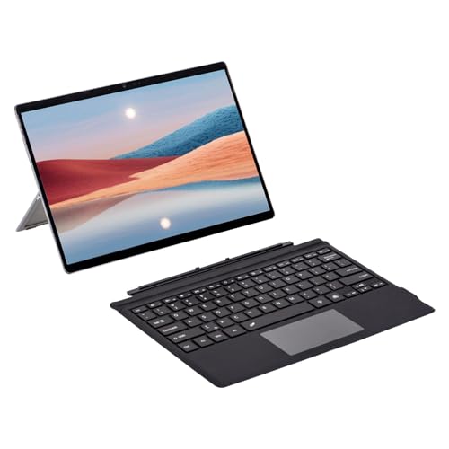 YUEHISY Pro Tastatur für Pro 7+/7/6/5/4/3, Farbenfrohe Batterie -Batterie -Magnet -Bluetooth -Tastatur mit Multi -Touchpad (Black) von YUEHISY
