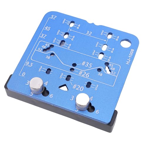YUEHISY Schranktür Scharnier -Jig -Vorlage, 26 Mm 35 Mm Schrankhardware -Markierungswerkzeug für Versteckte Scharnierbecher und Schraubenlochpositionierung von YUEHISY