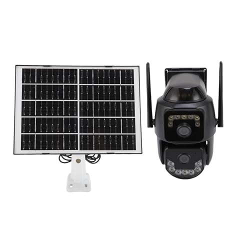 YUEHISY Solar -Überwachung Kamera, 4G Outdoor AI Human Detection Auto Tracking 2MP Dual Objektiv, IP66 Water Proof mit Solarpanel, für Home Farm (EU) von YUEHISY