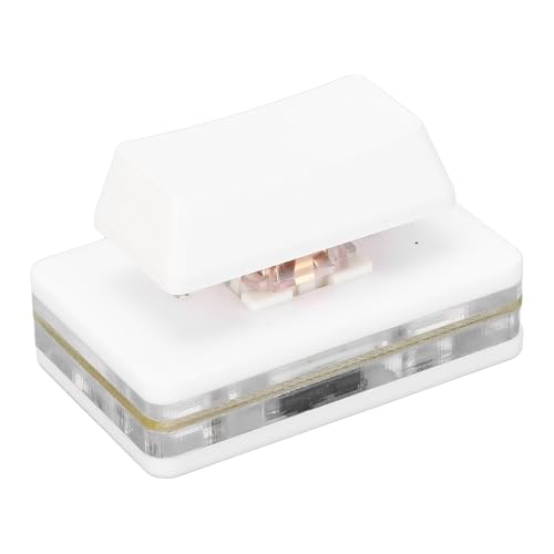 YUEHISY USB -Single -Tastatur Hot Swap Programmierbares RGB -Mechanik -Tastatur mit 1 Taste Rot Switch Typ C Kabel und Speicher für Linux OS X Pi (White) von YUEHISY