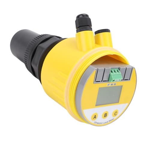 YUEHISY Ultraschall -Level -ME, 0 Bis 10 M DC24V Ultraschall -Wasserspiegel -Sensor mit Digitalem Display, Wasserdicht, für die Stromerzeugung, Bergbau von YUEHISY