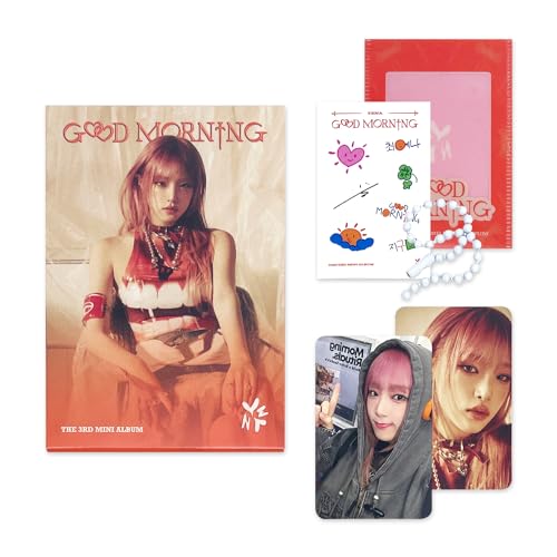 YENA - 3rd Mini Album [Good Morning] (PLVE - Good Morning Ver.) Out Box + Image Card + Photocard Sticker + PET Photocard Holder Kering + 2 Extra Photocards von NOASR