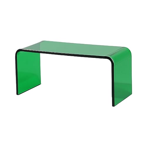 Acryl Display Stand,Transparentes Display Regal, Acryl-Display-Erhöhungen und -Regale, grün, 5 mm Dicke, mehrere Größen(22 x 10 x 10cm) von YUEKOPOU