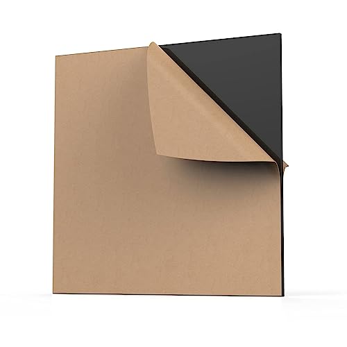 Acrylplatten, reflektierende Platten 1 Pcs Black Acrylic Sheet, Black, Opaque, with Protective Paper for DIY Display Projects, Craft,40x50cmx2mm(40x50cmx2mm) von YUEKOPOU