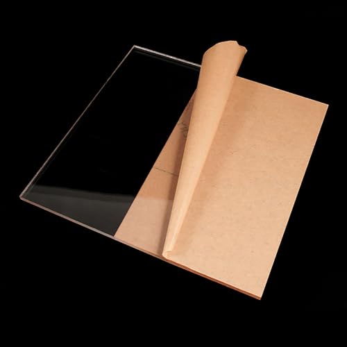 Acrylplatten, reflektierende Platten Acrylic Sheets, Clear Acrylic Sheet for Displays, 8Mm Thick, Cast Clear Sheet for DIY Projects,60 * 60cm(50 * 60cm) von YUEKOPOU