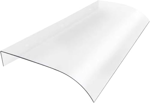 Außen-Türüberdachung, transparente Überdachung, Transparentes Türvordach aus Polycarbonat, wasserdicht, UV-Schutz, for Tür, Fenster, Terrasse, mehrere Größen(40x80cm/15.7" x32in) von YUEKOPOU
