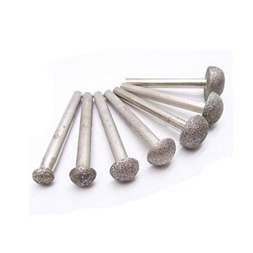 Diamant-Schleifbits, Schmirgel-Nagelbits, Nail Cutter Bits 1pc 6mm Shank Emery Grinding Head Multiple Sizes for Nail Art Care(6mmx20mm) von YUEKOPOU