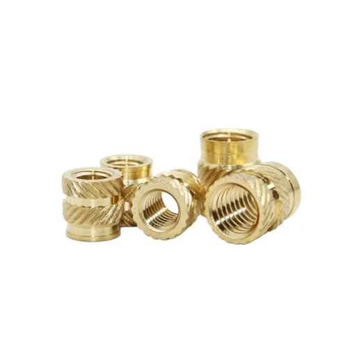 Eingebettete Kupfereinpressmutter Gewindeeinsätze Messing Gewindeeinsatz Mutter Kit M2-M8 Hot Melt Wärme Rändel Embed Injection Kupfer Insertnut(710pcs M-3M-4) von YUEKOPOU