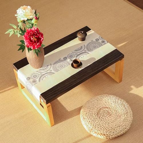 Erhöhter Buddhasitz, Räucherstäbchentisch, Hausalt Portable Little Shrine Table - Small Altar Desk for Spiritual Practices, Sturdy Floor Table for Sitting, Ideal for Tatami, Bedroom, and Tea Room(60*4 von YUEKOPOU