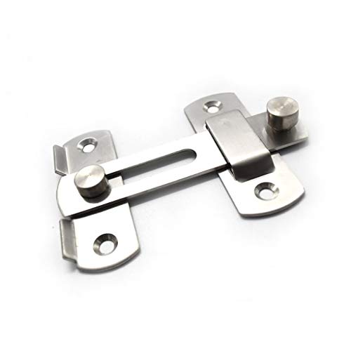 Federbelastete Verriegelung, Hasp-Verriegelung, Magnetic Less-Steel Hasp Latch Lock For Sliding Doors Silver 70mm X 100mm Pack Of 2 Federbelastete Verriegelung, Hasp-Verriegelung, Magnetic Less-Steel Hasp Latch Lock For Sliding Doors Silver 70mm X 100mm Pack Of 2 von YUEKOPOU