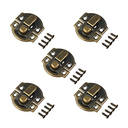 Federbelastete Verriegelung, Hasp-Verriegelung, Toggle Latch Multicolor Pack of 5(Bronze) von YUEKOPOU