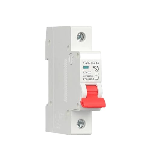 Leckageschutz, Luftschalter, Leistungsschalter, Pa 1P 2P DC 1000V Solar Mini Circuit Breaker 3A 6A 10A 16A 20A 25A 32A 50A 63A DC MCB for PV System(50a,1) von YUEKOPOU