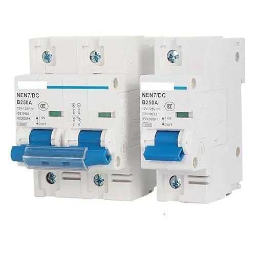 Leckageschutz, Luftschalter, Leistungsschalter, Pa DC Circuit Breaker 1P 12V24V48V60V120V Air Switch 80A 100A 125A 150A 200A 250A Solar Battery Circuit Breaker(250a,1P) von YUEKOPOU