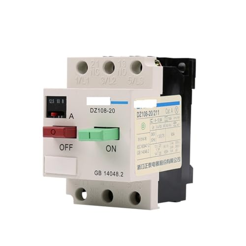 Leckageschutz, Luftschalter, Leistungsschalter, Pa DZ108-20 3 Pole Circuit Breaker 1-1.6A Motor Protector Short Leakage Overload Protection Switch(0.63-1a) von YUEKOPOU