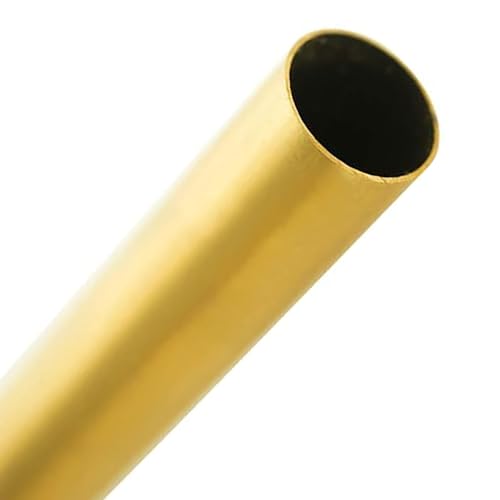 Messing-Rundrohr, gerades Rohr Brass Round Tube 24mm OD 0.5-2mm Wall Thickness 0.5m Length Seamless Precision Straight Pipe Tubing Multiple Sizes(24x1.5mm) von YUEKOPOU