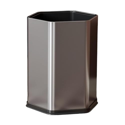 Mülleimer, Hexagon Stainless Steel Open Top Trash Can With Removable Inner Bucket 9-15L Multicolor Mülleimer, Hexagon Stainless Steel Open Top Trash Can With Removable Inner Bucket 9-15L Multicolor von YUEKOPOU