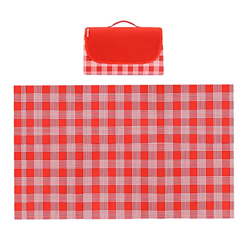 Picknick-Decke, wasserdichte Strandmatte, Waterproof Picnic Blankets - Extra Large Picnic Blanket for Outdoors - Foldable Picnic Mat - Portable Picnic Mats for Picnic Camping,200x300cm(200x200cm) von YUEKOPOU