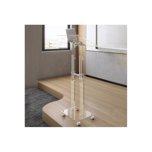 Podium, Podiumständer, Acryl Podium Stand Transparent Mit Lagerung for Kirchen Klassenzimmer Mehrere Größen(Fixed) von YUEKOPOU