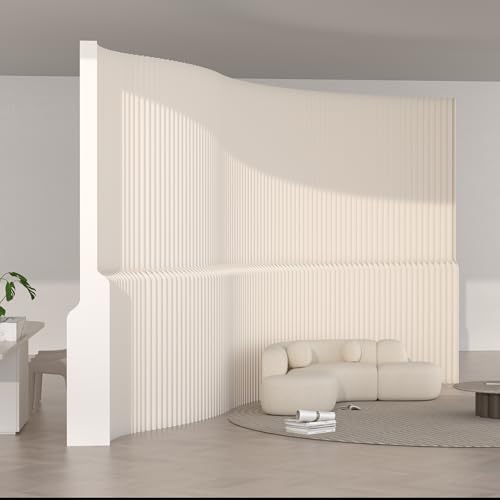 Raumteiler, faltbare Sichtschutzwände, Modern Room Divider Screen, Foldable Partition Wall Privacy Separator Panel for Living Room, Retail Store, Exhibition Hall, Commercial Use(L400*H180 CM) von YUEKOPOU
